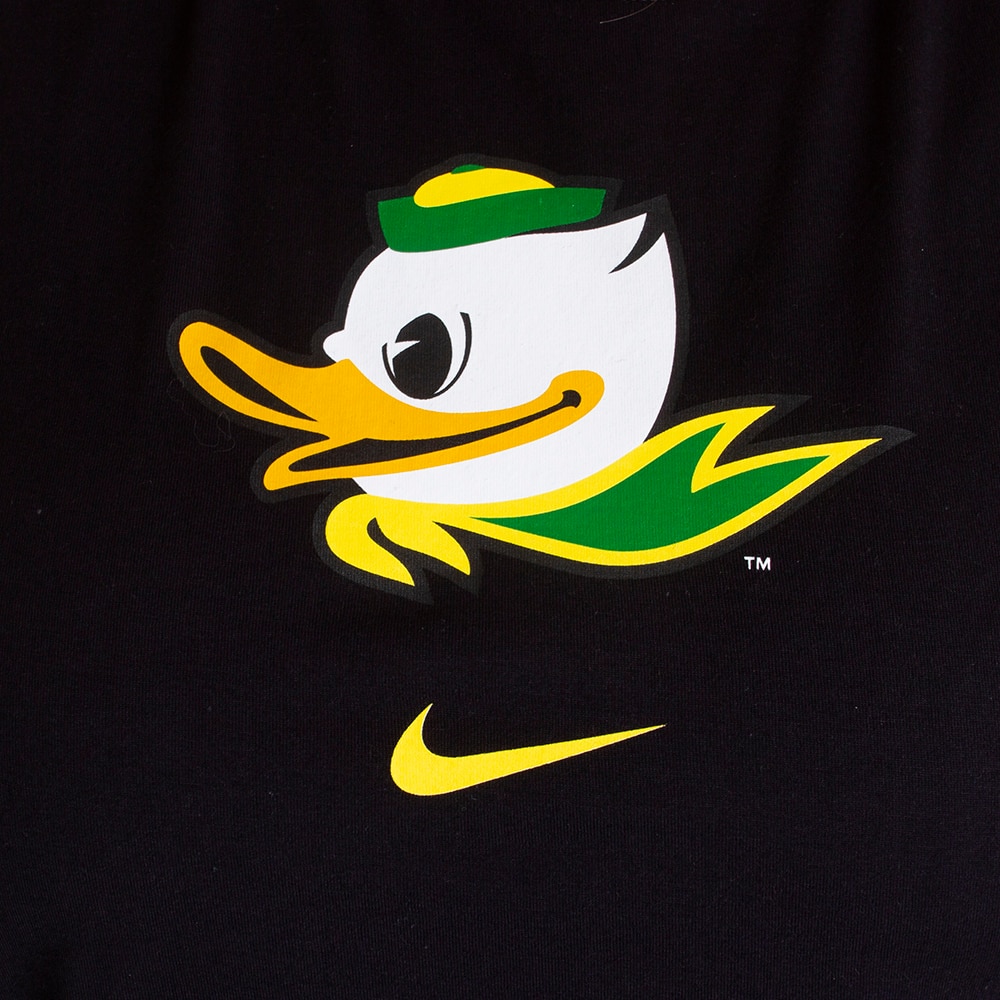 Fighting Duck, Nike, Black, Crew Neck, Cotton Blend, Women, Football, T-Shirt, 683212